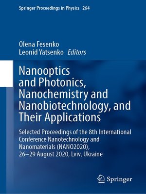 cover image of Nanooptics and Photonics, Nanochemistry and Nanobiotechnology, and Their Applications